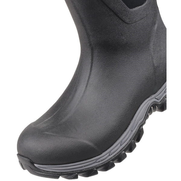 Muck Boots Arctic Sport Mid Ladies Black Rubber & Neoprene Waterproof Pull On Wellies