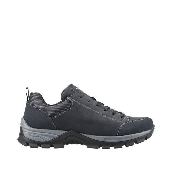 Rieker B6803-14 Mens Water Resistant Navy Leather and Synthetic Tex Lace Up Shoes