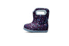 Bogs Baby Bogs Little Textures Kids Purple Multi Waterproof Wellington Boots
