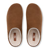 FitFlop Chrissie Shearling N28-645 Ladies Tumbled Tan Suede Slip On Slippers