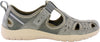 Free Spirit Cleveland Ladies Smoke Suede & Textile Touch Fastening Shoes