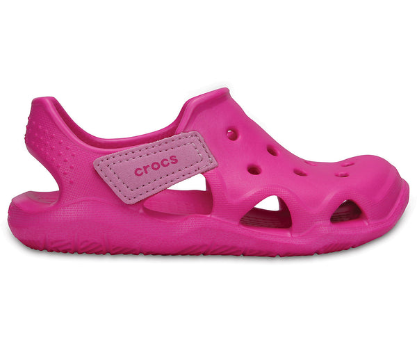Crocs 204021 Swiftwater Wave Girls Neon Magenta Sandals