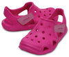 Crocs 204021 Swiftwater Wave Girls Neon Magenta Sandals