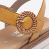 Remonte D0Q52-68 Ladies Yellow Leather Touch Fastening Sandals