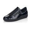 Remonte D4400-03 Ladies Black Patent Leather Lace Up Shoes