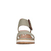 Remonte D6453-52 Ladies Sage Green Leather Touch Fastening Sandals