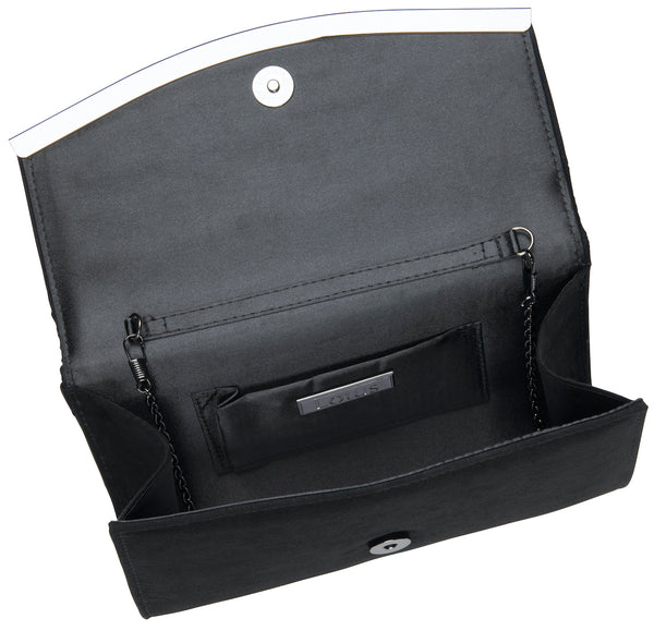 Lotus Dillard Black/Diamante Clutch Bag
