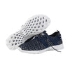 Dude Mistral Navy Melange Ladies Lace Up Trainers - elevate your sole