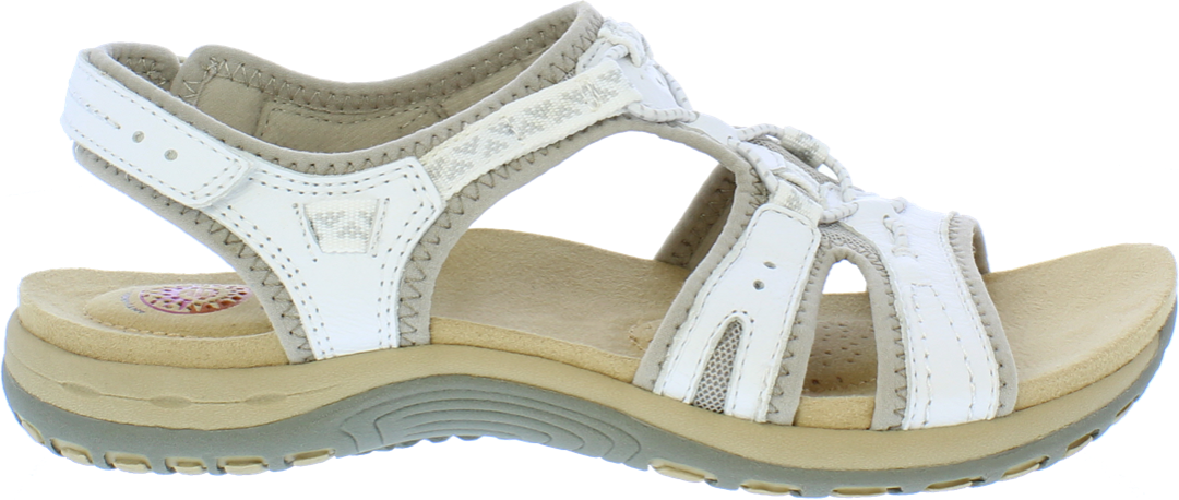Earth Spirit Fairmont Ladies White Leather Sandals
