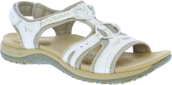 Earth Spirit Fairmont Ladies White Leather Sandals