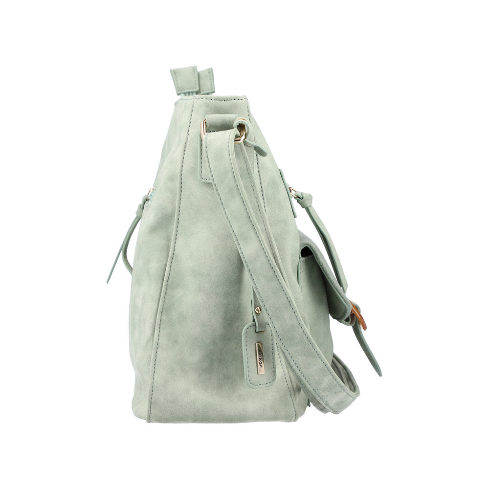 Rieker H1362-52 Ladies Mint Cross Body Shoulder Bag