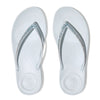 FitFlop DG5-A45 Iqushion Ombre Sparkle  Ladies Seafoam Blue PU Arch Support Toe-Post Beach & Pool Shoes