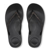 Fitflop R08-001 Iqushion Sparkle Ladies Black Toe Post Sandals