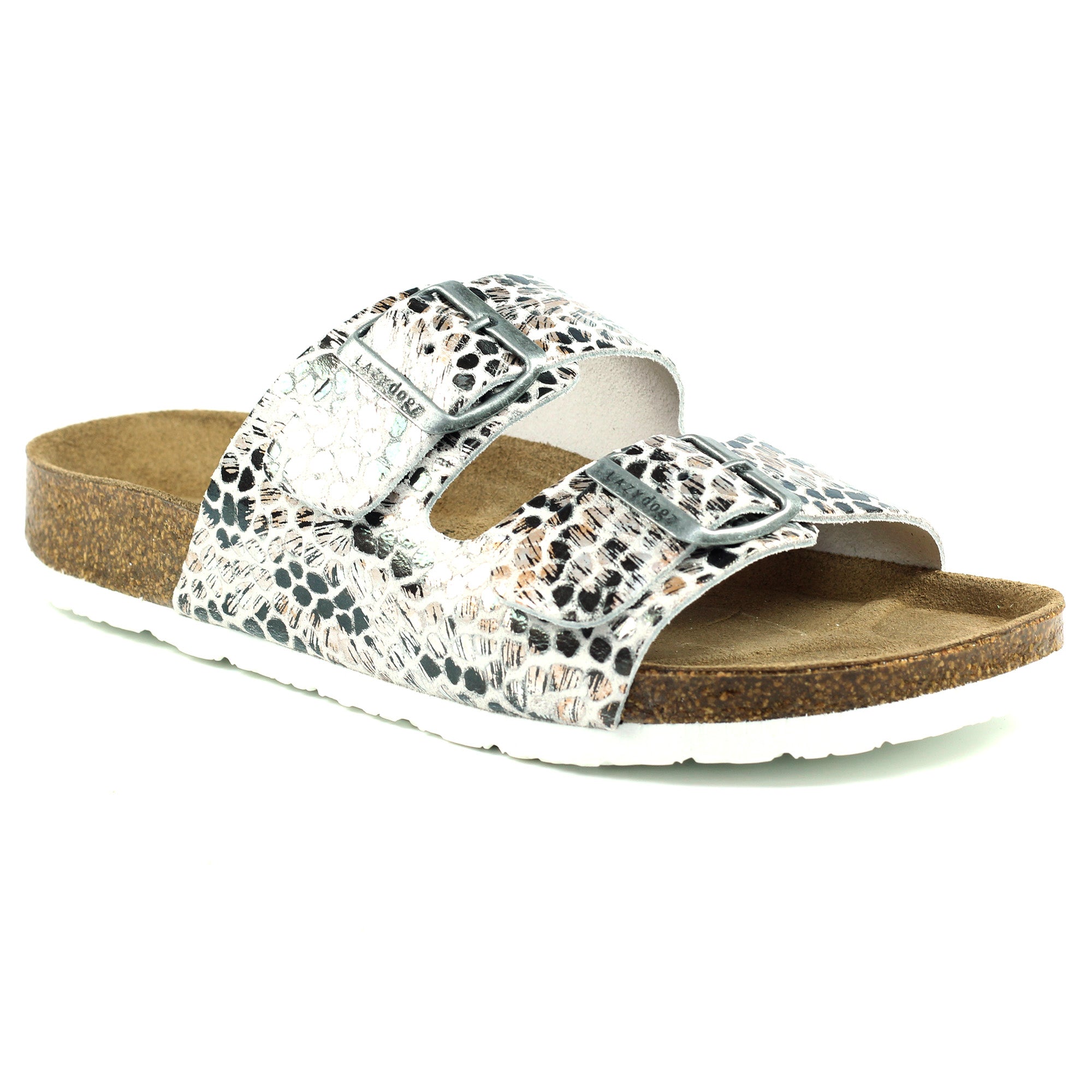 Lazy Dogs Tide II JLD021 Ladies Snake Leather Slip On Sandals