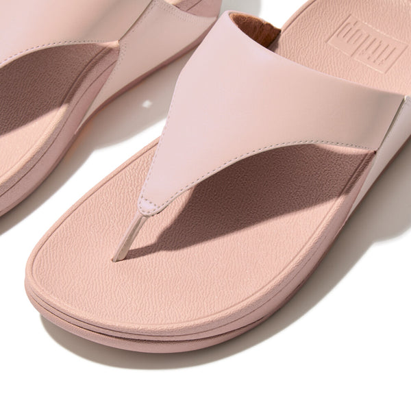 FitFlop I88-A35 Lulu Leather Ladies Pink Salt Leather Arch Support Toe-Post Sandals