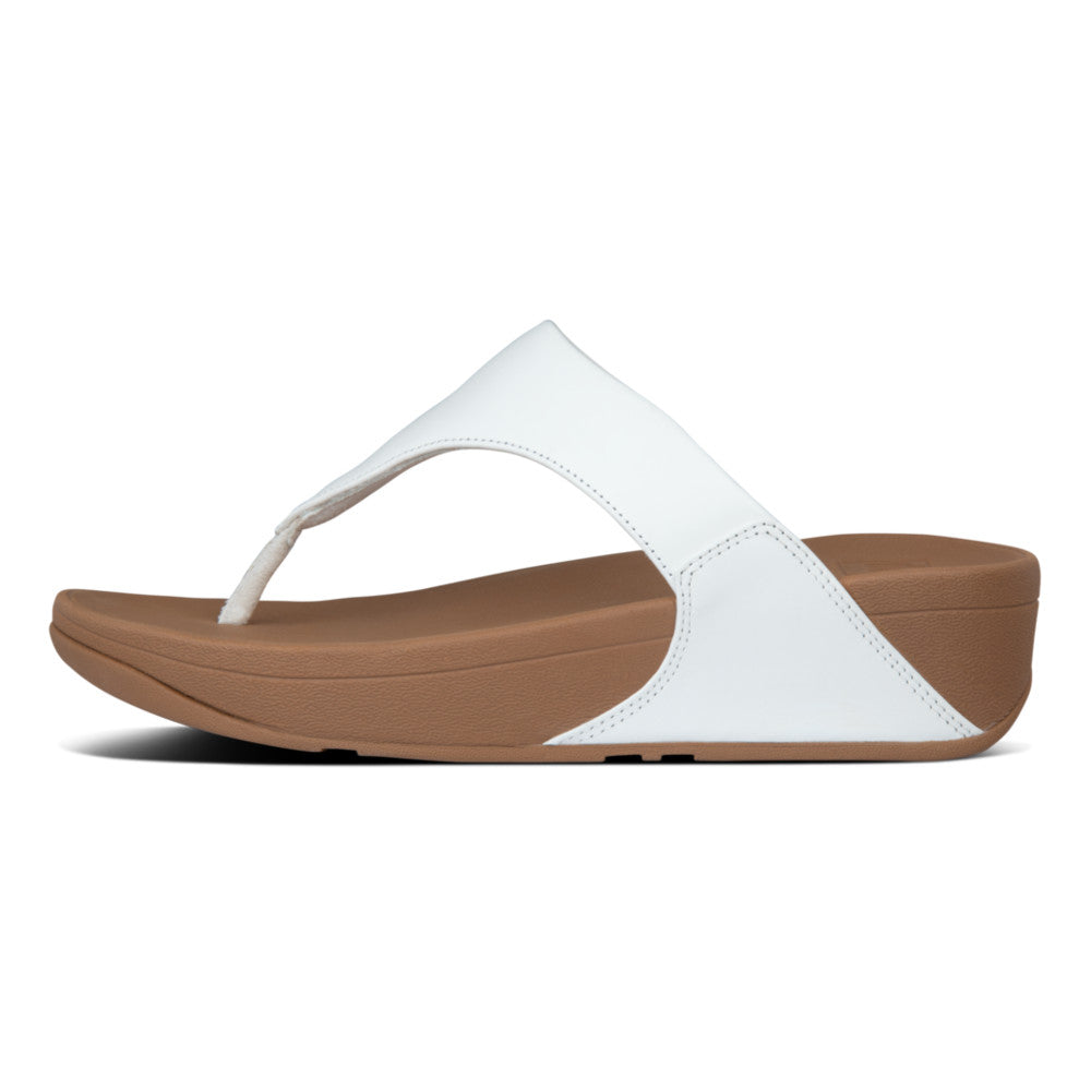 Fitflop I88-024 Lulu Ladies White Leather Toe Post Sandals