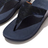 FitFlop ET8-399 Lulu Glitz Ladies Midnight Navy Textile Arch Support Toe-Post Sandals