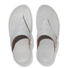 FitFlop Lulu Glitz Toe-Post ET8-011 Ladies Silver Slip On Sandals