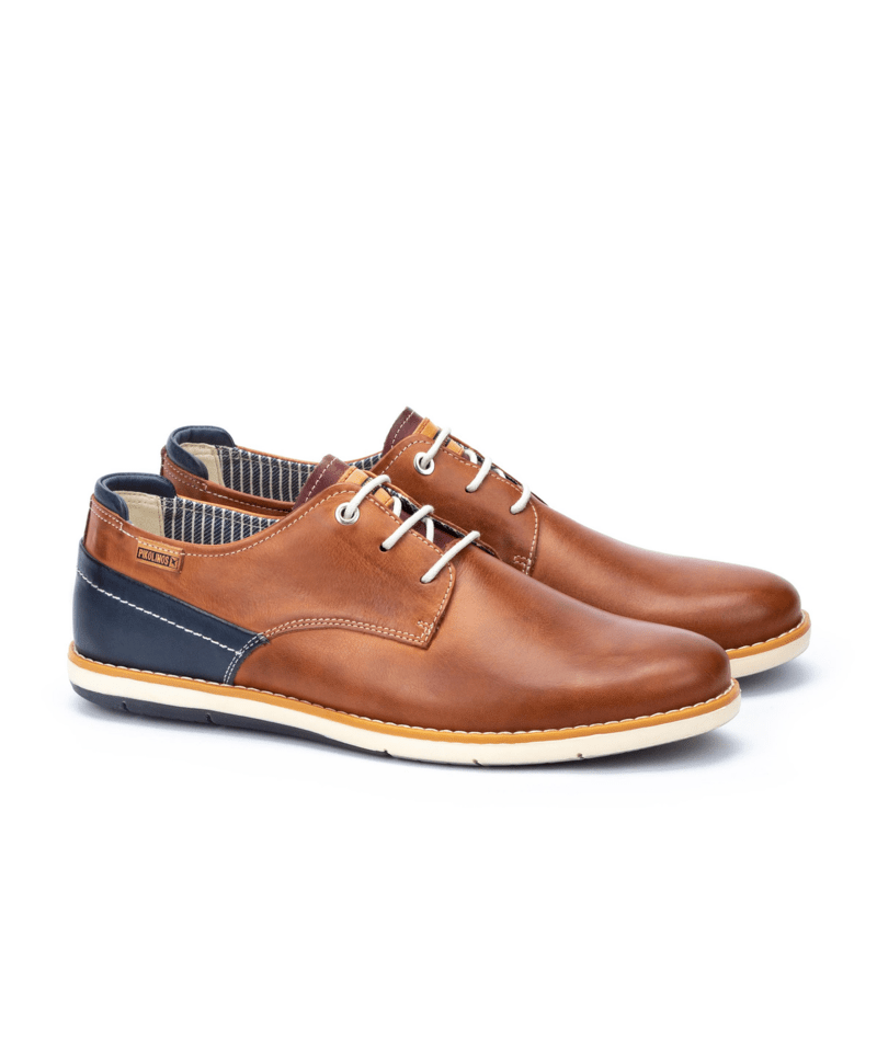 Pikolinos Jucar M4E-4104C1 Mens Brandy Leather Lace Up Shoes
