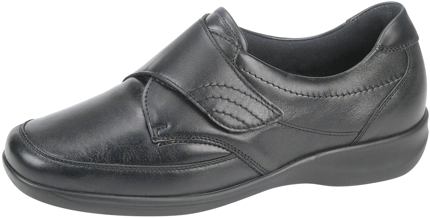 Waldlaufer M54306 301 001 Millu-S Black Touch Fastening Shoes
