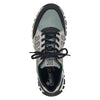 Rieker M9801-52 Ladies Grey, Mint And Black Water Resistant Lace Up Shoes
