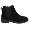Hush Puppies Maddy Ladies Black Suede Side Zip Ankle Boots