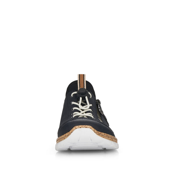 Rieker N4263-14 Ladies Navy Sporty Slip on Shoes