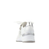Rieker N4322-80 Ladies White Zip & Lace Trainers