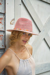 Powder Natalie Hat, Fuchsia with Glitter Band