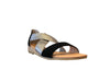 Pinaz 316 AO Black Suede & Silver Metallic Sandals - elevate your sole