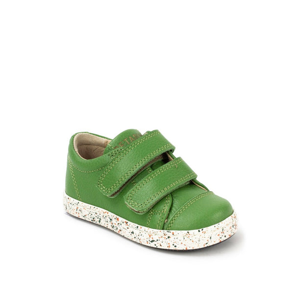 Petasil Pose 6 6061 Boys Green Leather Touch Fastening Shoes