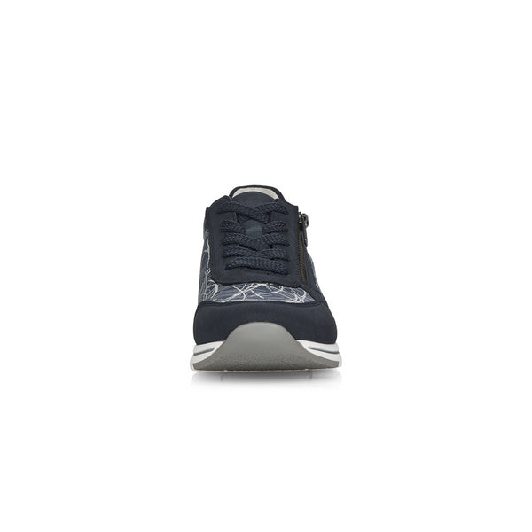 Remonte R6700-14 Ladies Navy Textile Lace Up Trainers