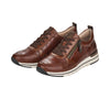 Remonte R6704-22 Ladies Brown Leather Lace and Zip Trainers