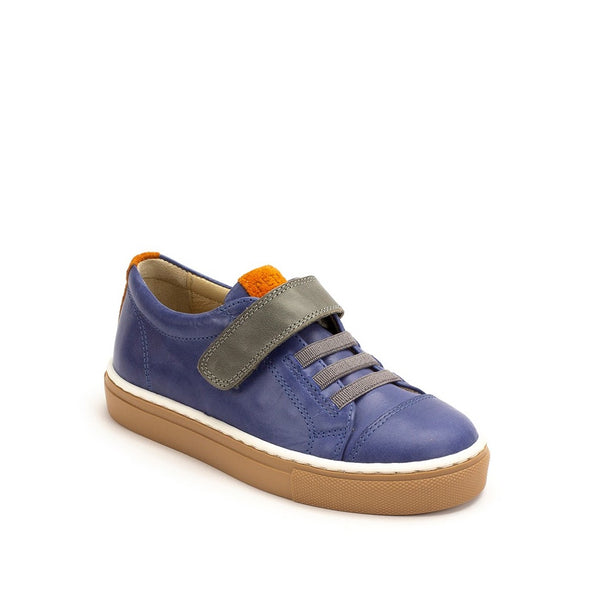 Petasil Ryan 2 5894 Boys Jeans Blue Leather Touch Fastening Shoes