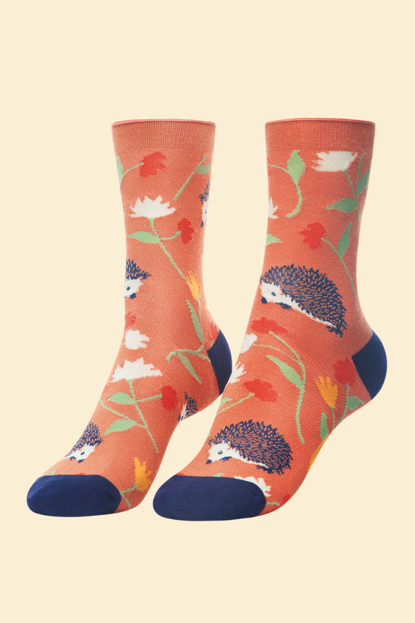 Powder Snuffling Hedgehogs Ankle Socks