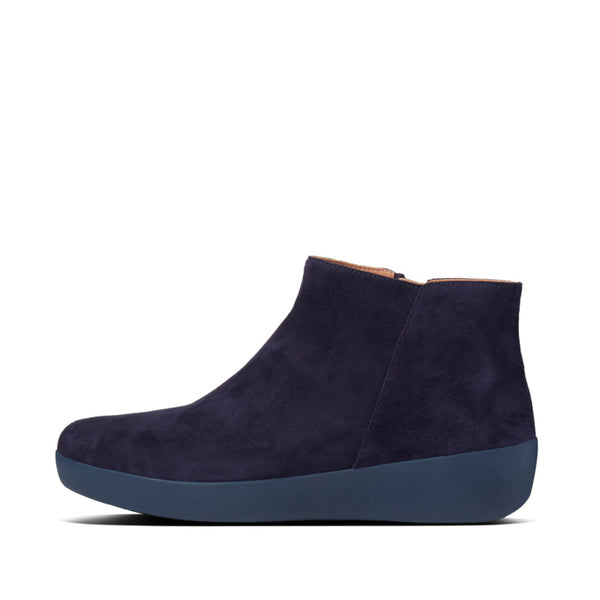 Fitflop O54-826 Sumi Ladies Suede Maritime Blue Ankle Boots