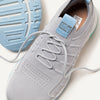 FitFlop Vitamin FF e01 FA3-945 Ladies Soft Grey Mix Textile Lace Up Trainers