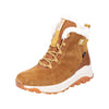Rieker W0060-22 Ladies Tan Suede Water Resistant Lace Up Ankle Boots