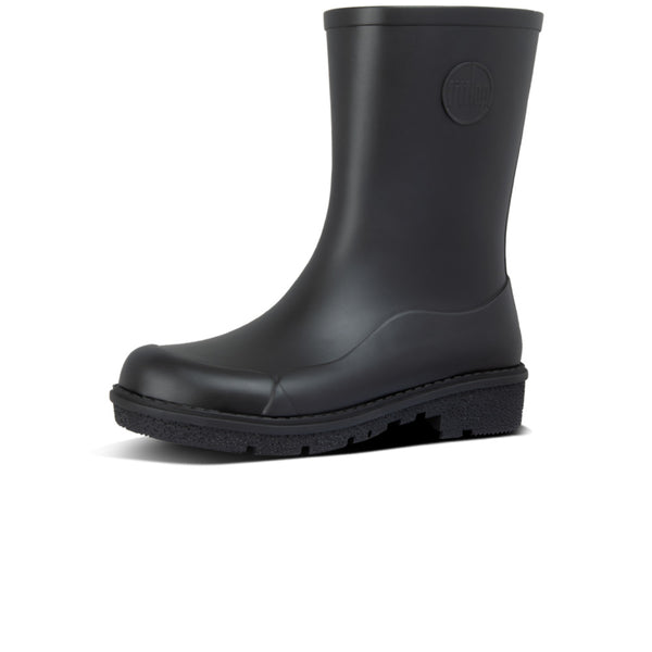 Fitflop AH6-090 Wonderwelly Short Ladies Black Wellington Boots