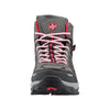 Rieker X8820-01 Ladies Grey, Black and Pink Synthetic Water Resistant Lace Up Ankle Boots