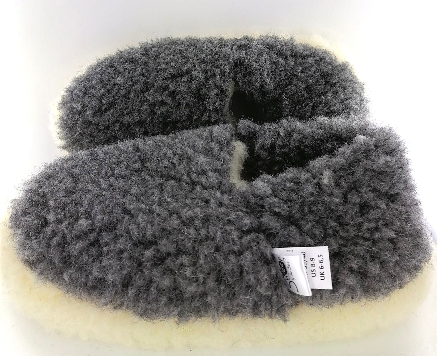 Yoko Full Unisex Graphite Wool Slippers