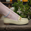 Elevate Your Sole 25836 Sunflower Ladies Yellow Nubuck Leather Loafers