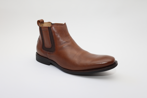 Savelli 6713 Mens Brown Leather Pull On Chelsea Boots