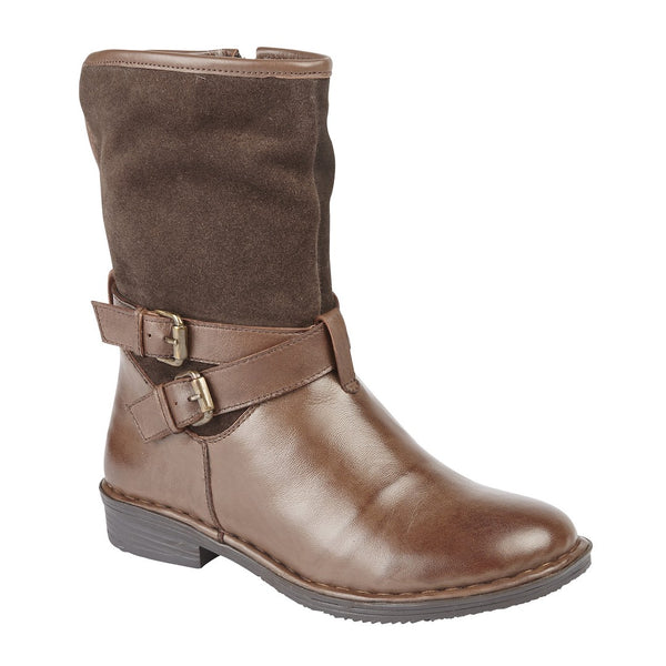 Lotus Gallatin Brown Leather/Suede Ankle Boots - elevate your sole