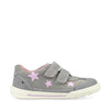 Start-Rite Galaxy 1735-5 Girls Grey Nubuck Pink Stars Pre School Shoe