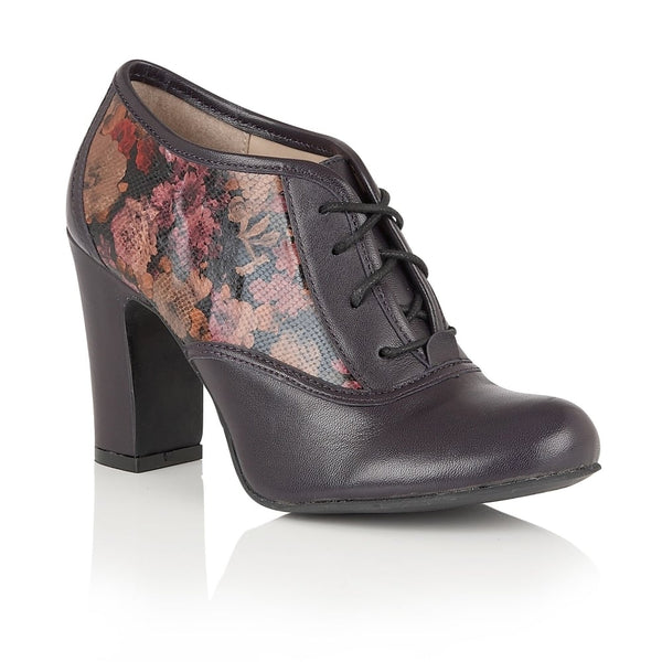 Lotus Hallmark Lian Purple Leather Shoe Boots - elevate your sole
