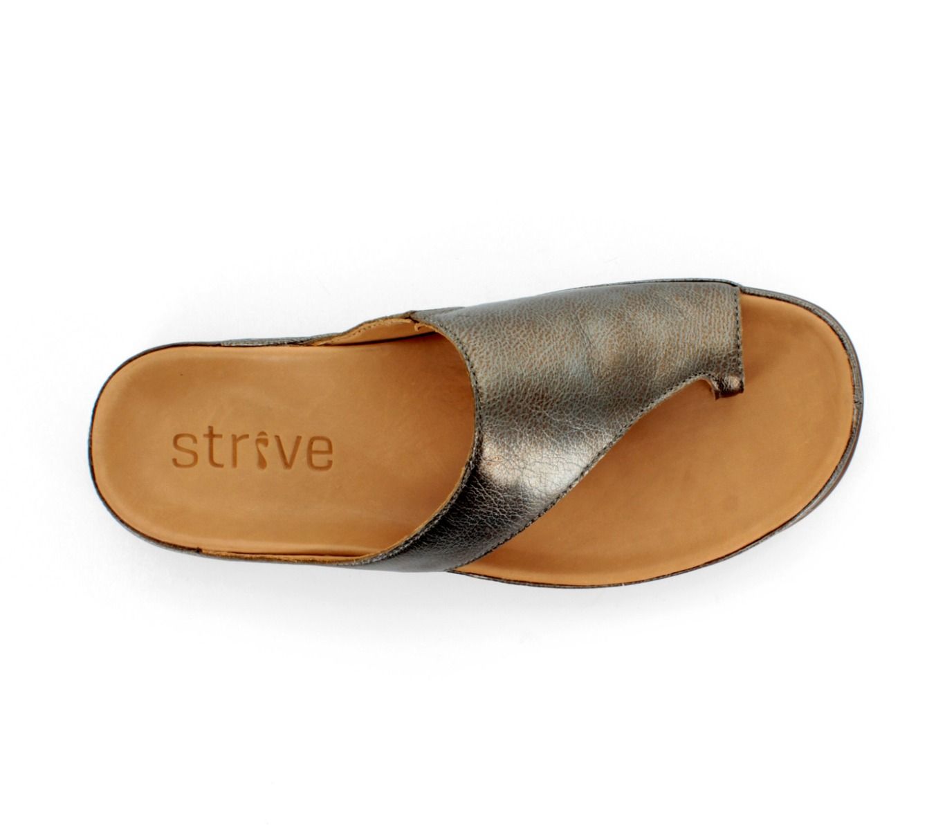 Strive Capri Anthracite Leather Toe Post Sandals - elevate your sole