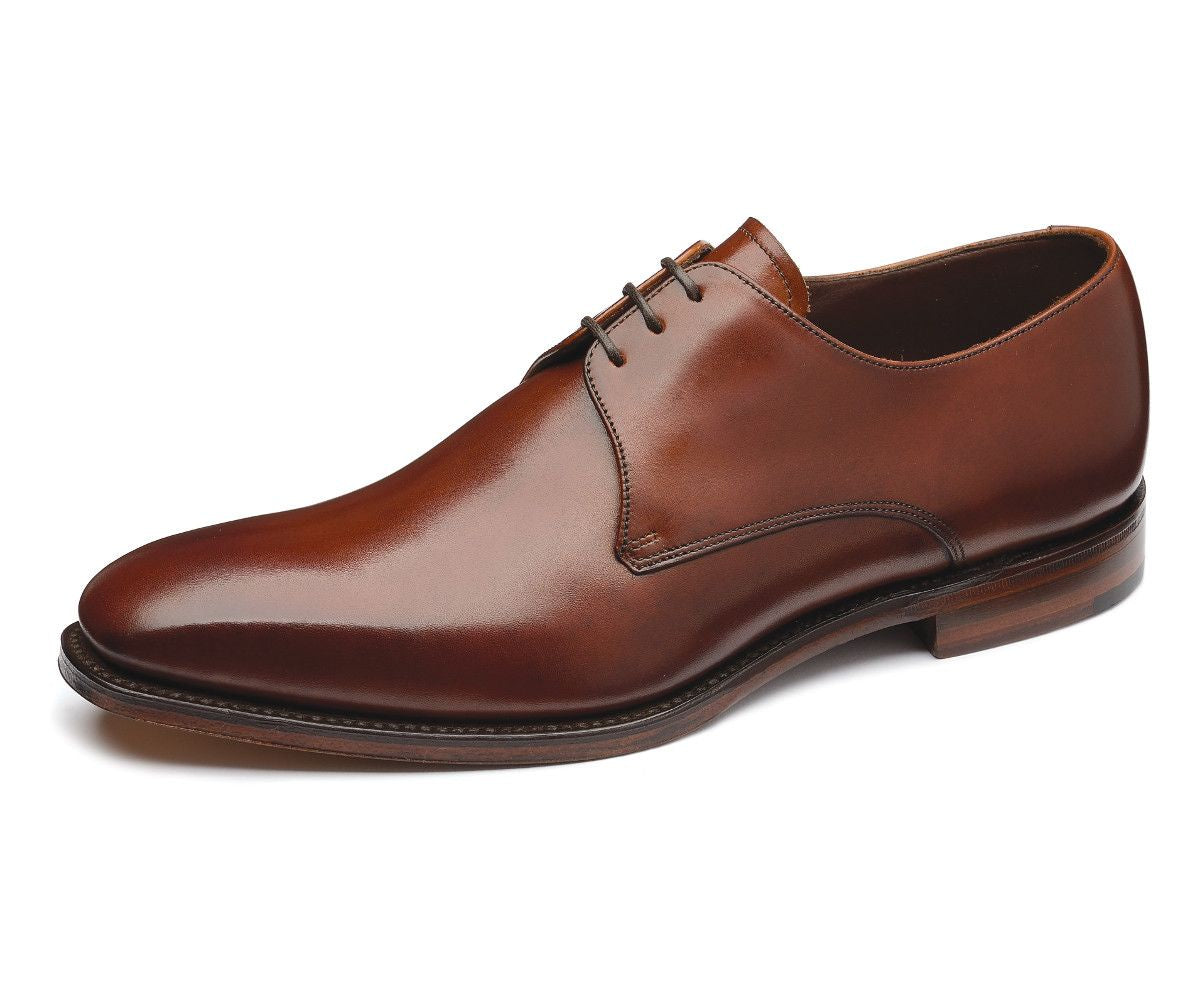 Loake Cornwall Calf Leather Brown Narrow Leather Dress Shoes - elevate your sole
