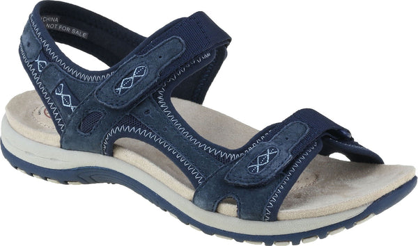 Earth Spirit Frisco Ladies Navy Blue Adjustable Touch Fastening Walking Sandals