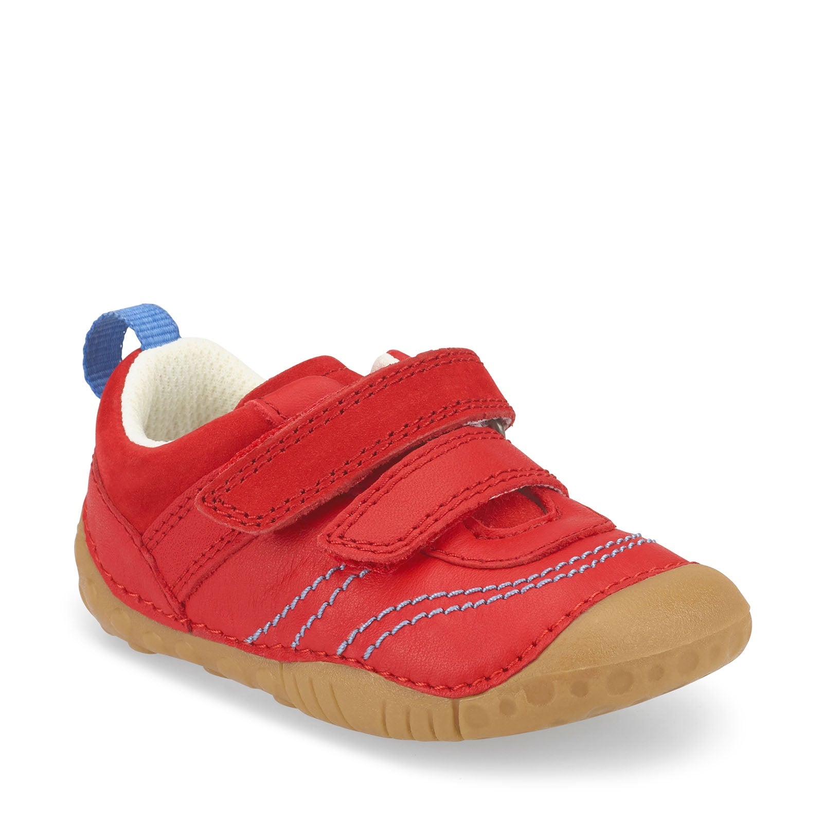 Start-Rite Baby Leo 0747-1 Boys Red Leather Pre Walker Shoes